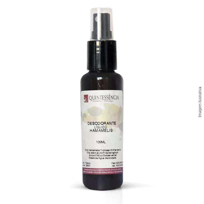 Desodorante de Hamamélis para peles sensíveis 100ml