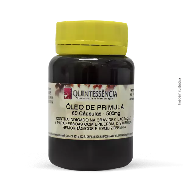 Óleo de Prímula 500mg 60 Cápsulas