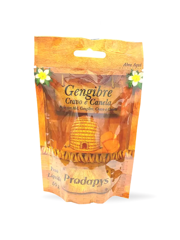 Bala de Mel Gengibre, Cravo e Canela 60g