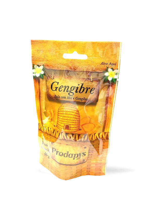 Bala Gengibre e Mel 60g