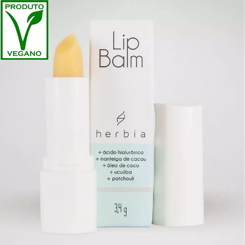 Lip Balm com Acido Hialuronico 3,4g - HERBIA
