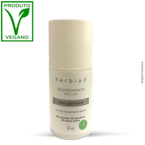 Desodorante Roll-on Neutro sem Perfume- HERBIA 50ml