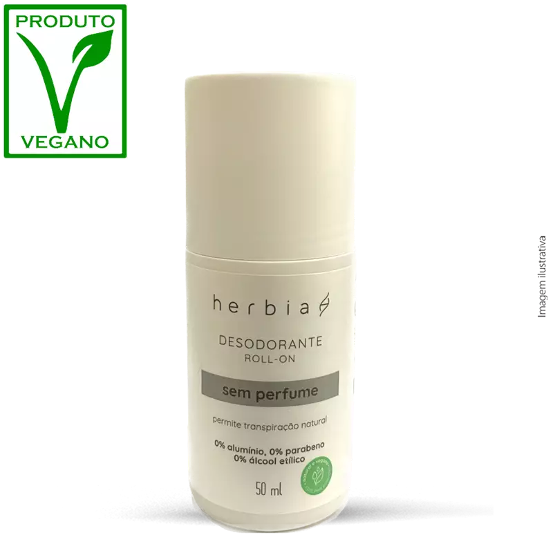 Desodorante Roll-on Neutro sem Perfume- HERBIA 50ml