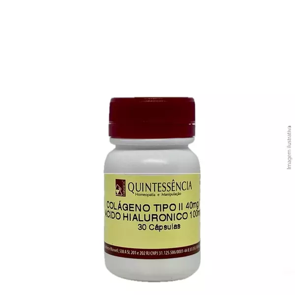 Colágeno Tipo II 40mg e Ácido Hialuronico 100mg 30cáps